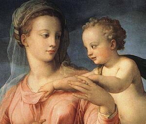 The Madonna And Child With The Infant St.john The Baptist. Detail - Art Print Art Print - The Madonna And Child With The Infant St.john The Baptist. Detail