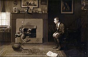 It Art Print - The Magic Foot-Ball, 'i Thought You Were Wrong, ' He Said In Triumph. 'you Said It Was Nine! Stupid! '