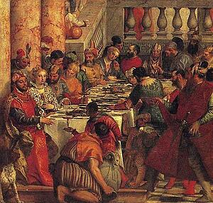 Art Print - The Marriage Feast At Cana. Detail
