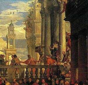 The Marriage Feast At Cana. Detail - Art Print Art Print - The Marriage Feast At Cana. Detail