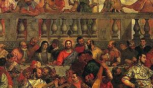 The Marriage Feast At Cana. Detail - Art Print Art Print - The Marriage Feast At Cana. Detail