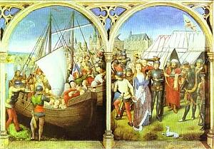 The Martyrdom Of St. Ursula's Companions And The Martyrdom Of St. Ursula - Art Print Art Print - The Martyrdom Of St. Ursula's Companions And The Martyrdom Of St. Ursula