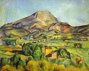 The Mount Sainte-Victoire - Art Print Art Print - The Mount Sainte-Victoire