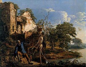 The Old Man And Death - Art Print Art Print - The Old Man And Death