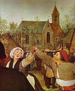 The Peasant Dance. Detail - Art Print Art Print - The Peasant Dance. Detail