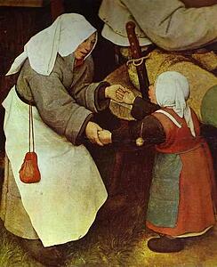 The Peasant Dance. Detail - Art Print Art Print - The Peasant Dance. Detail