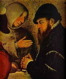 The Peasant Wedding. Detail - Art Print Art Print - The Peasant Wedding. Detail
