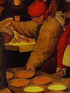 The Peasant Wedding. Detail - Art Print Art Print - The Peasant Wedding. Detail