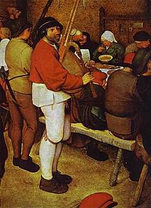 The Peasant Wedding. Detail - Art Print Art Print - The Peasant Wedding. Detail