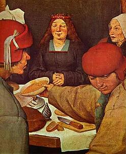 The Peasant Wedding. Detail - Art Print Art Print - The Peasant Wedding. Detail