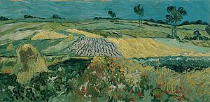 Wheat Art Print - The Plain Of Auvers / Wheat Fields Near Auvers