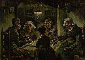 Potatoes Art Print - The Potato Eaters