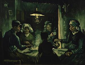 Potatoes Art Print - The Potato Eaters