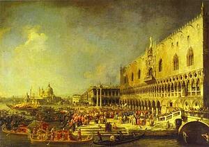 The Reception Of The French Ambassador In Venice - Art Print Art Print - The Reception Of The French Ambassador In Venice