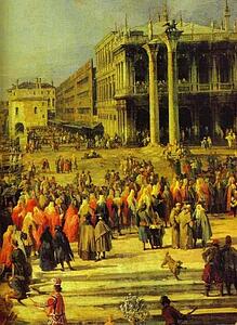 The Reception Of The French Ambassador In Venice. Detail - Art Print Art Print - The Reception Of The French Ambassador In Venice. Detail