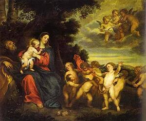 Art Print - The Rest On The Flight To Egypt