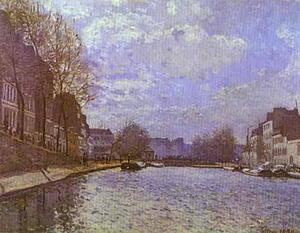 Art Print - The Saint-Martin Canal In Paris