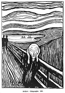 Edvard Munch Art Print - The Scream, 1895 Lithograph