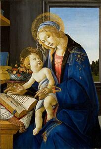 Book Art Print - The Virgin And Child (The Madonna Of The Book)