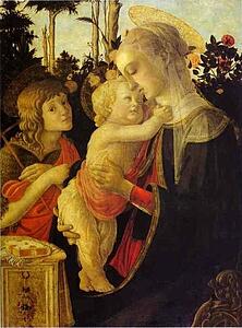 Art Print - The Virgin And Child With John The Baptist