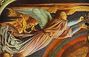 Art Print - The Virgin In Glory, Surrounded By Angels. Detail