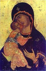 Art Print - The Virgin Of Vladimir. Detail