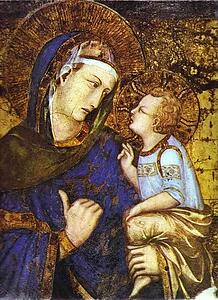 The Virgin With Child And Saints. Detail - Art Print Art Print - The Virgin With Child And Saints. Detail