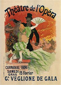 Carnaval Art Print - Théâtre De L'opéra Carnaval 1896