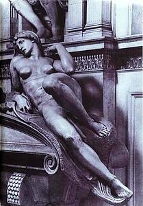 Tomb Of Lorenzo De' Medici. Detail. Dawn - Art Print Art Print - Tomb Of Lorenzo De' Medici. Detail. Dawn