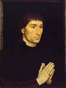 Art Print - Tommaso Portinari And His Wife. Part Of Diptych