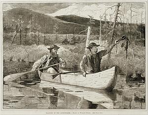 Adirondacks Art Print - "trapping In The Adirondacks"