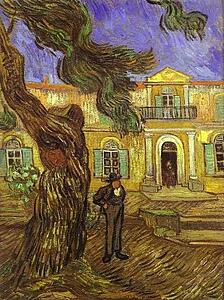 Art Print - Tree And Man (In Front Of The Asylum Of Saint-Paul, St. Rémy)