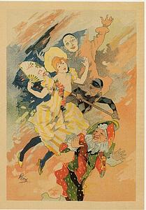 Pantomime Art Print - Troisième Panneau Sans Texte: "la Pantomime".
