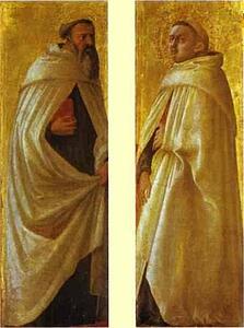 Two Carmelite Saints. Panels From The Pisa Altar - Art Print Art Print - Two Carmelite Saints. Panels From The Pisa Altar