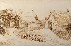 Cottage Art Print - Two Cottages At Saintes-Maries-De-La-Mer