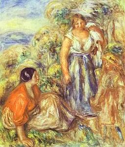 Art Print - Two Women And A Child