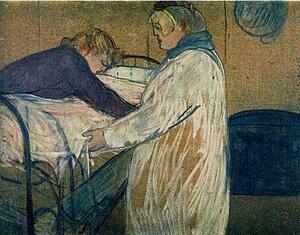 Art Print - Two Women Making Their Bed