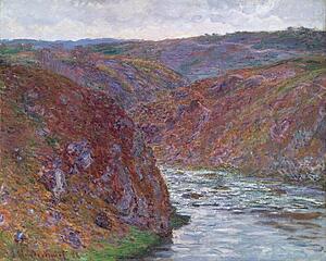 Gray Art Print - Valley Of The Creuse (Gray Day)