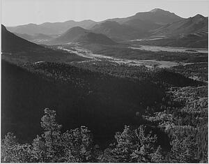 Surrounded Art Print - Valley Surrounded By Mountains, "in Rocky Mountain National Park, "colorado. Photographs Of National Parks And Monuments, Compiled 1941 - 1942, Documenting The Period Ca. 1933 - 1942.
