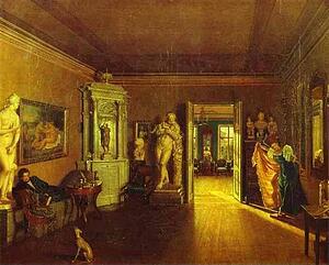 Art Print - Venetsianov's Study. (Copy Of Tyranov's Painting)