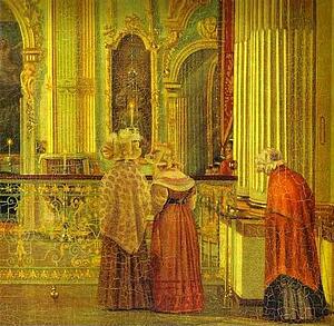 Art Print - View Of The Big Church Of The Winter Palace. Detail