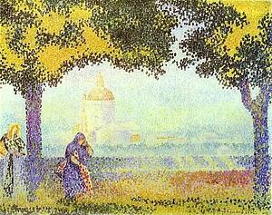 Art Print - View Of The Church Of Santa Maria Degli Angeli Near Assisi