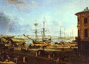 Art Print - View Of The English Embankment From Vasilievsky Island In St. Petersburg