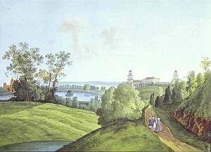 View Of The Farmyard In The Tsarskoye Selo - Art Print Art Print - View Of The Farmyard In The Tsarskoye Selo