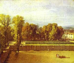 Art Print - View Of The Garden Of The Luxembourg Palace