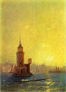 Art Print - View Of The Leander Tower In Constantinople