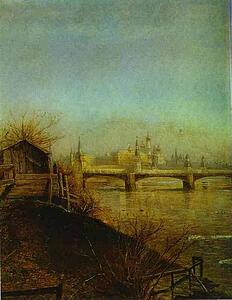 View Of The Moscow Kremlin. Spring - Art Print Art Print - View Of The Moscow Kremlin. Spring