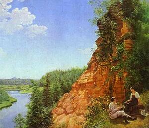 Art Print - View Of The River Tosno