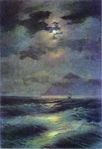 Art Print - View Of The Sea By Moonlight