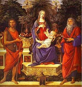 Virgin And Child Enthroned Between Saint John The Baptist And Saint John The Evangelist (Bardi Altarpiece) - Art Print Art Print - Virgin And Child Enthroned Between Saint John The Baptist And Saint John The Evangelist (Bardi Altarpiece)